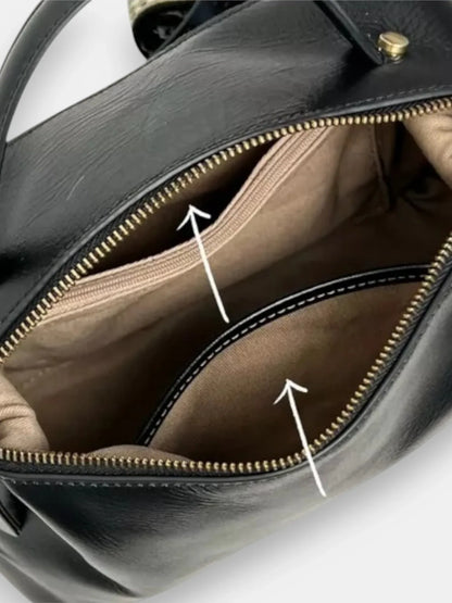 Leder Handtasche "Nelke" - TOLLzWOOD