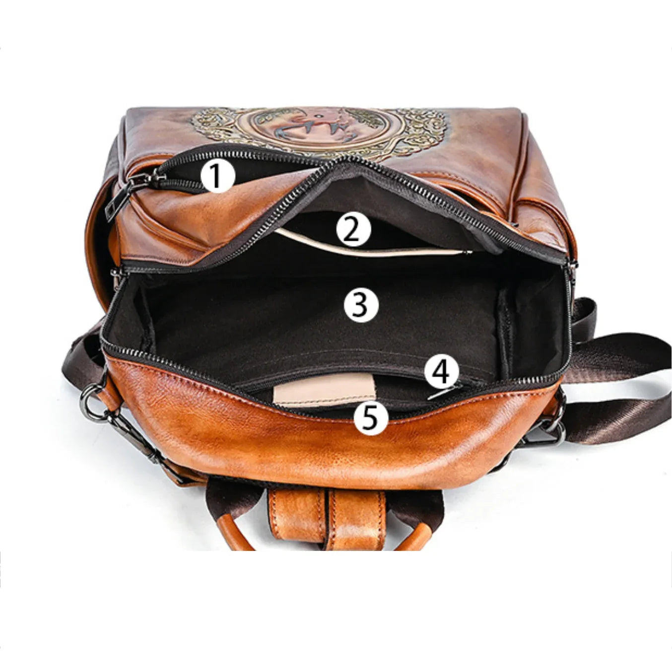 Leder Rucksack "Element" - TOLLzWOOD