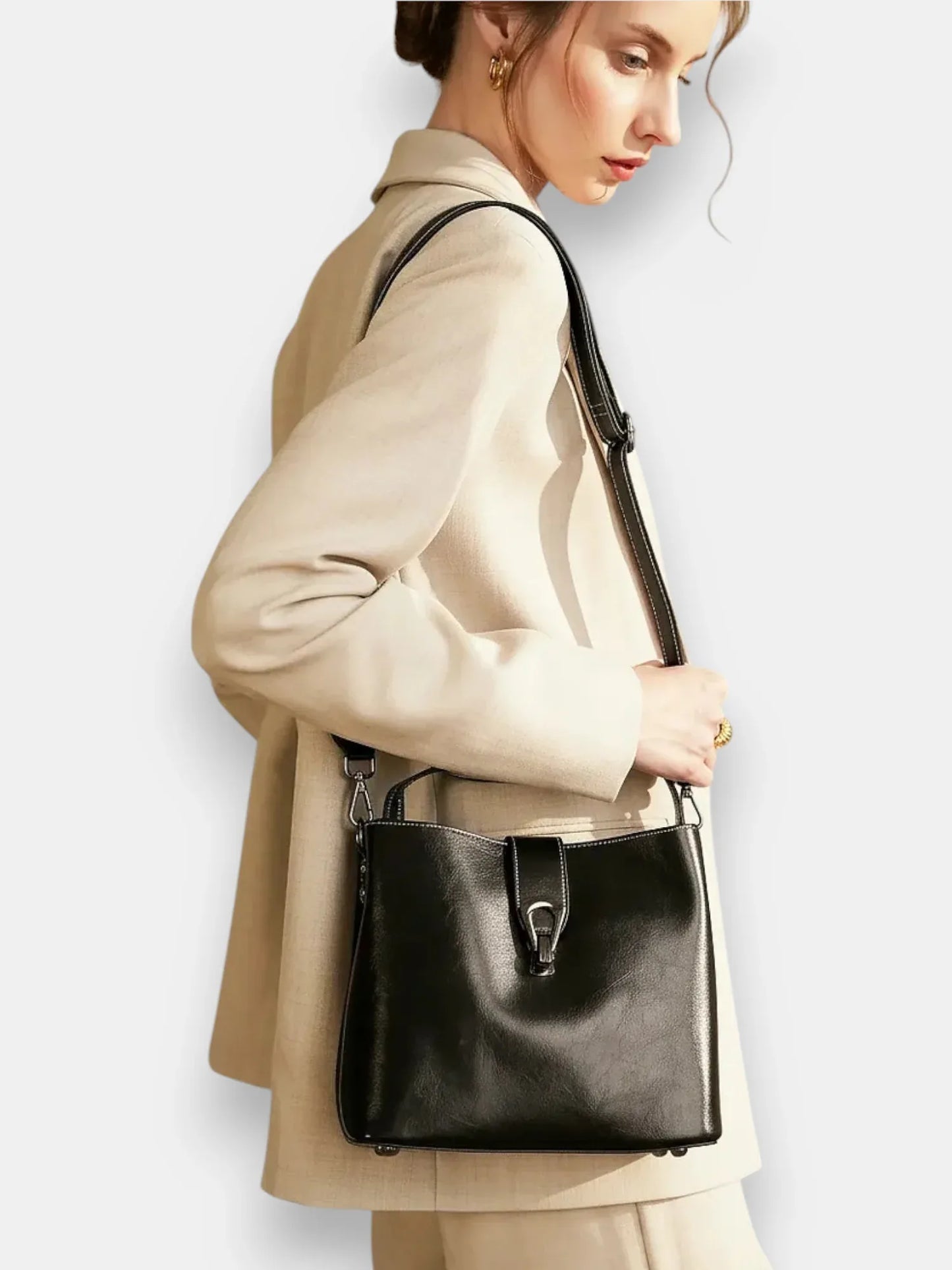 Leder Handtasche "Flora" - TOLLzWOOD