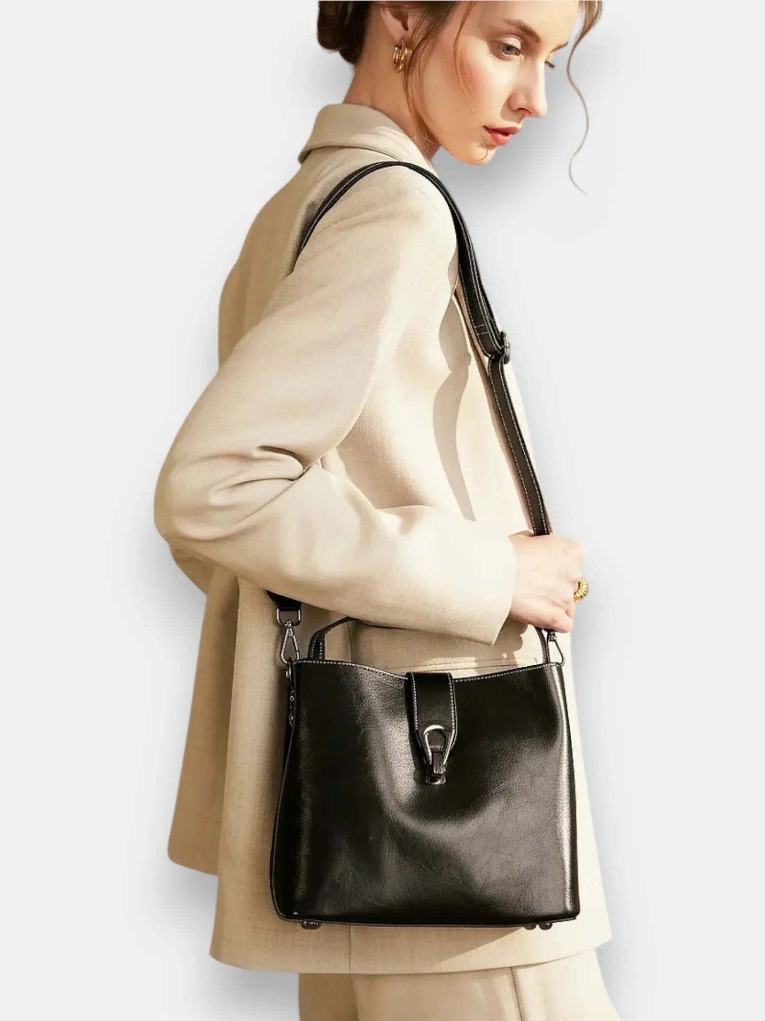 Leder Handtasche "Flora" - TOLLzWOOD