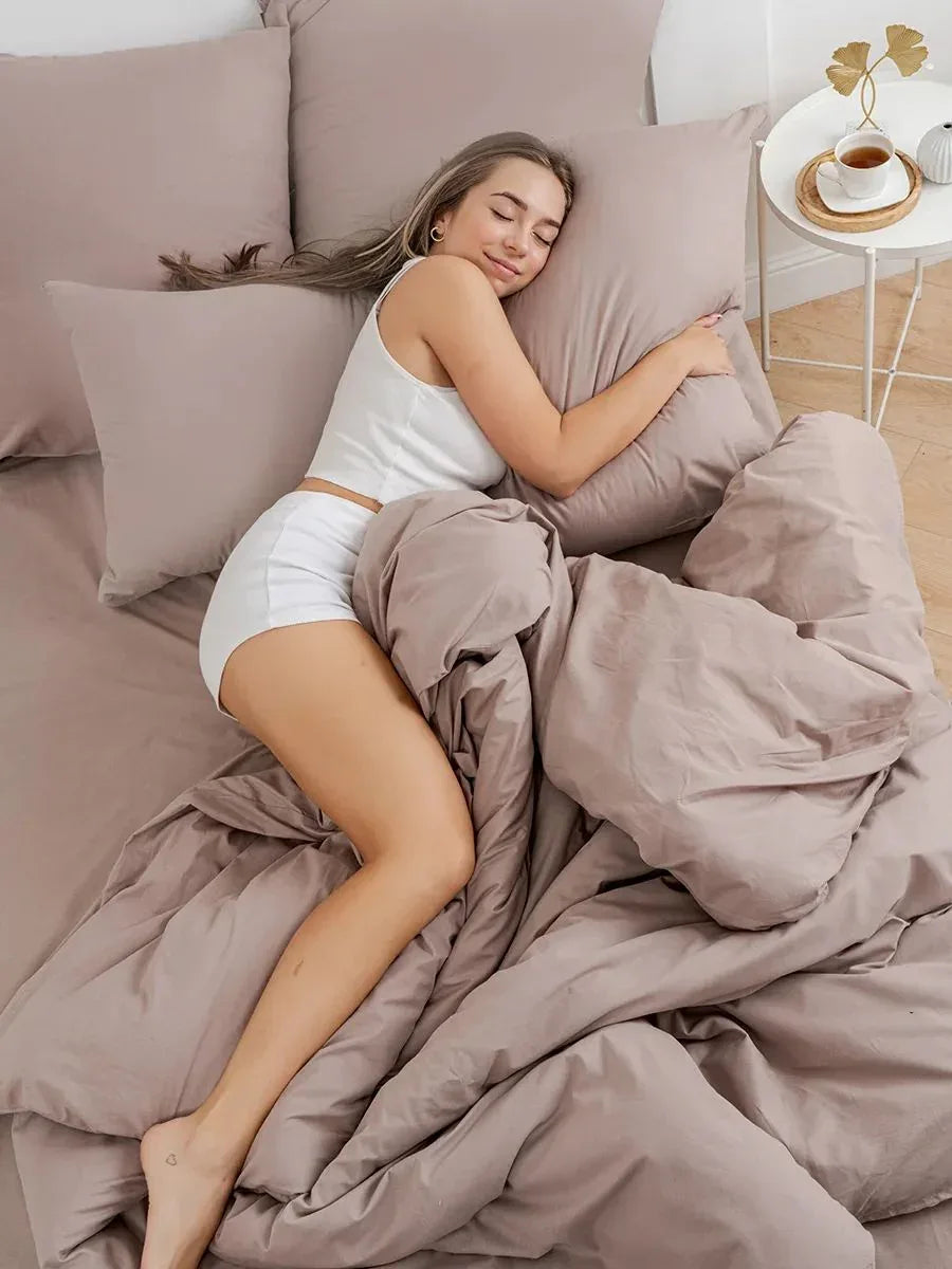 Bettwäsche Set, Beige - TOLLzWOOD