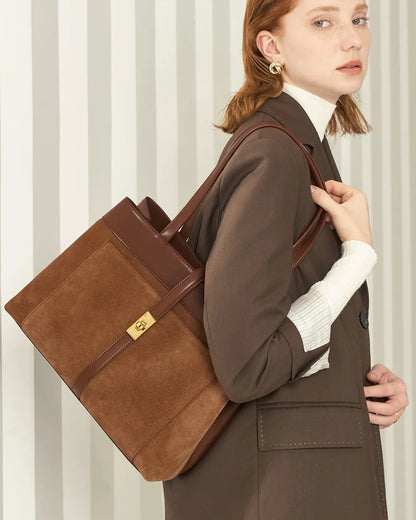 Braune Leder-Handtasche – Model 7521 - TOLLzWOOD