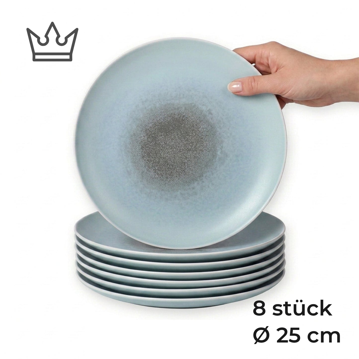 Porcelain plate "Blue" flat – Porz model