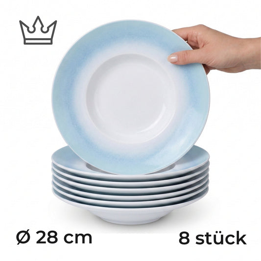 Deep porcelain plate "Blue" – Porz model