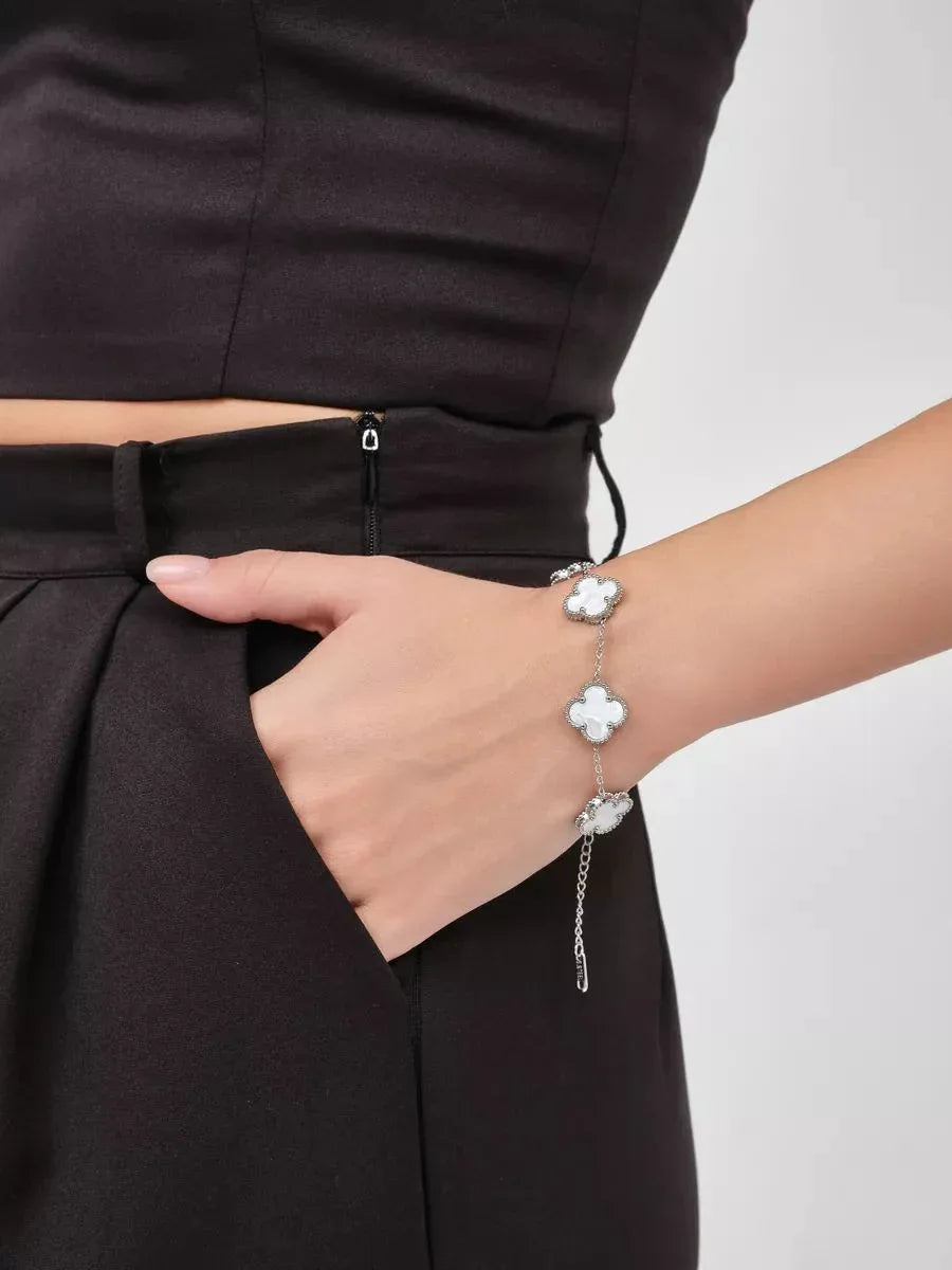 925er Sterlingsilber Armband "Clover" - TOLLzWOOD