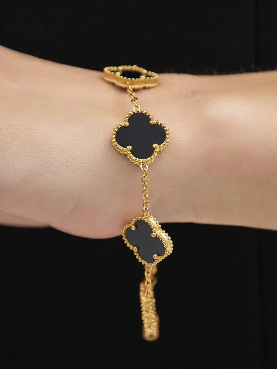 925er Sterlingsilber Armband "Clover" - TOLLzWOOD