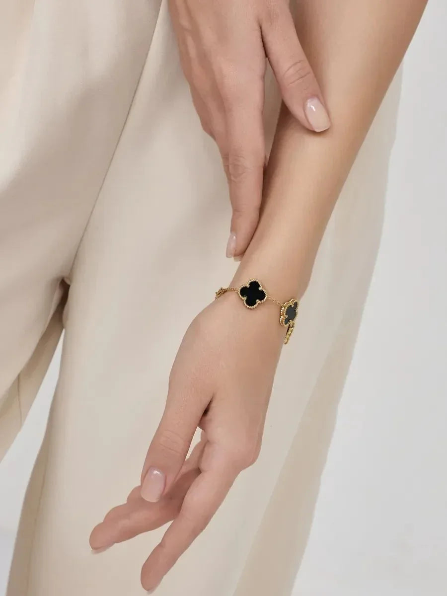 925er Sterlingsilber Armband "Clover" - TOLLzWOOD