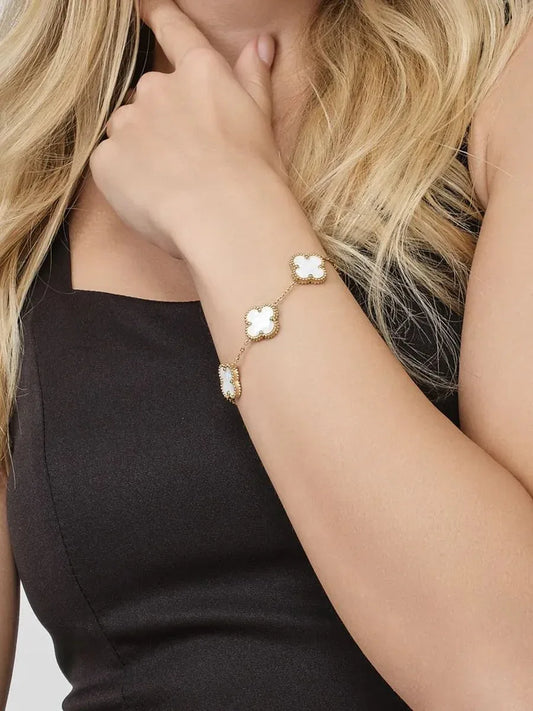 925er Sterlingsilber Armband "Clover" - TOLLzWOOD