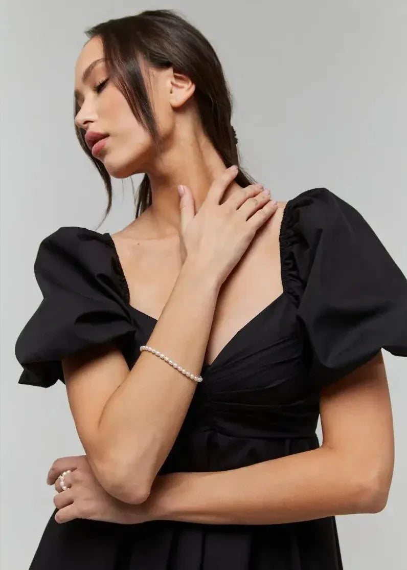 925er Sterlingsilber Perlenarmband - TOLLzWOOD