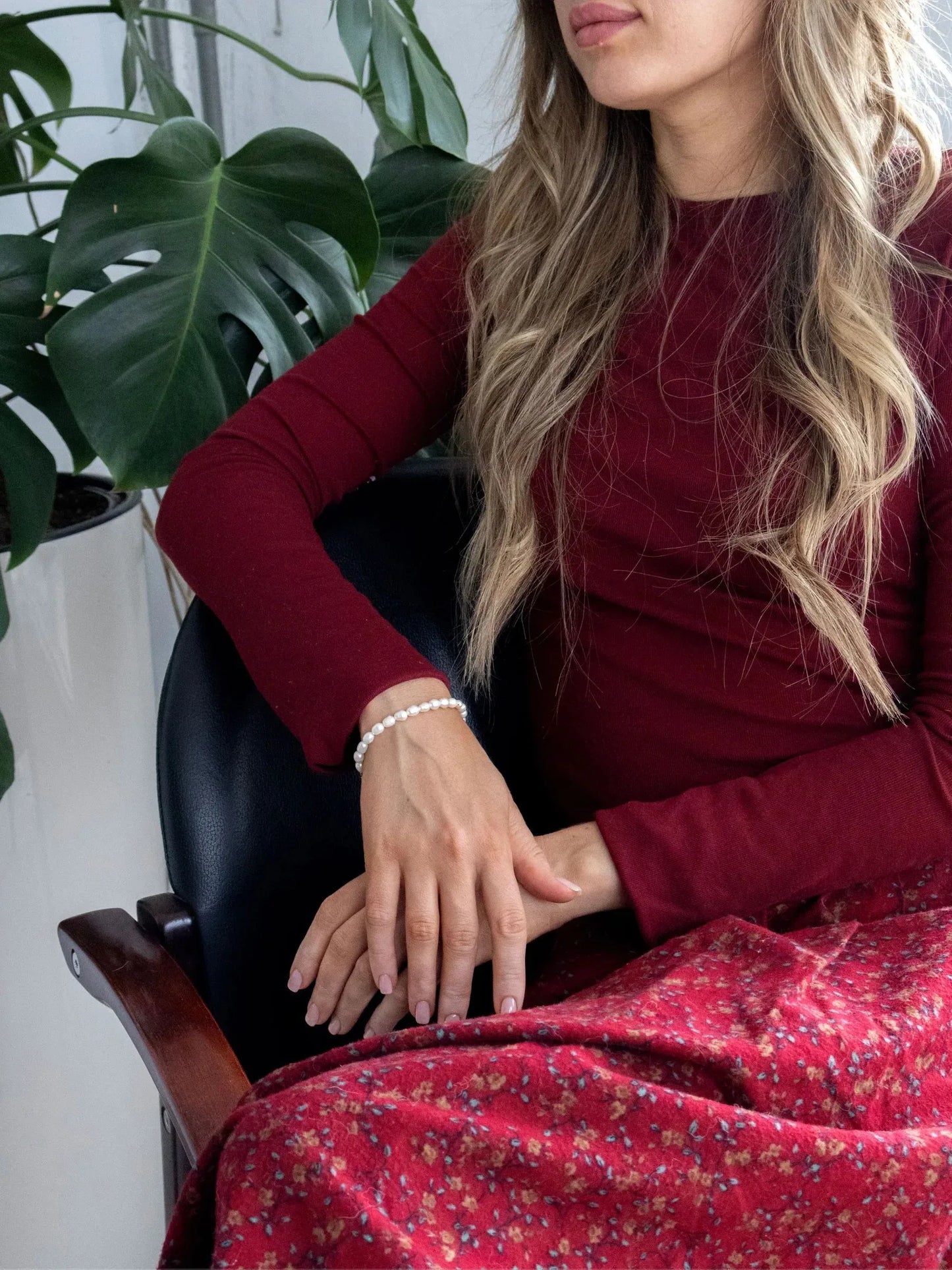 925er Sterlingsilber Perlenarmband - TOLLzWOOD