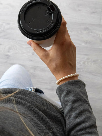 925er Sterlingsilber Perlenarmband - TOLLzWOOD