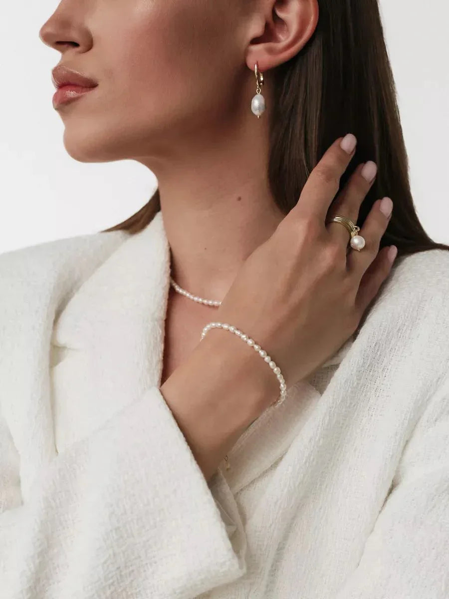 925er Sterlingsilber Perlenarmband - TOLLzWOOD