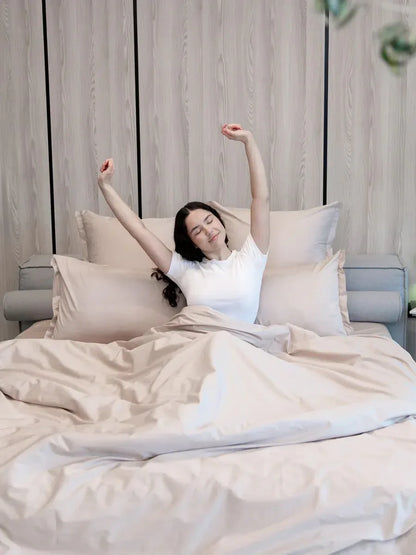 Bettwäsche Set, Creme - TOLLzWOOD