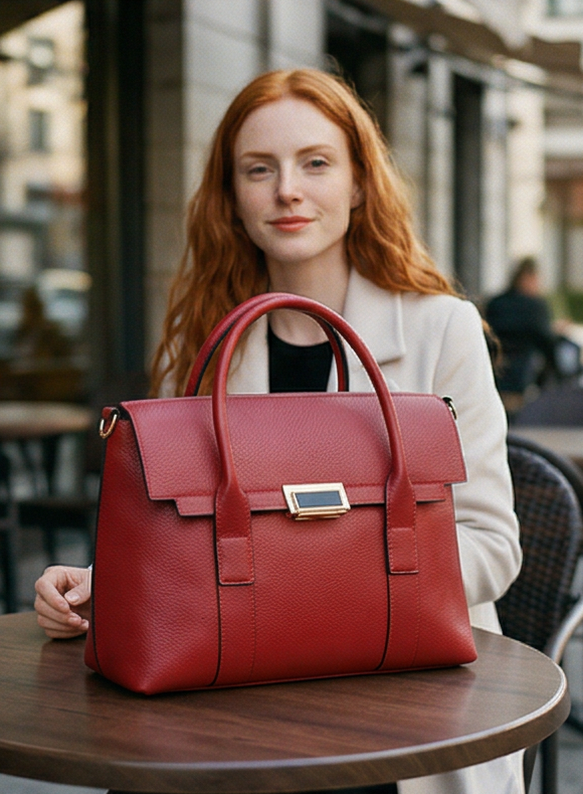 Leder Handtasche "Dahlie"