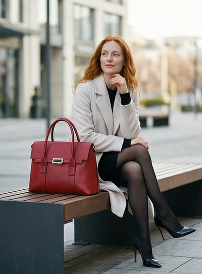 Leder Handtasche "Dahlie"