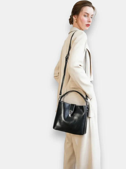 Leder Handtasche "Flora" - TOLLzWOOD