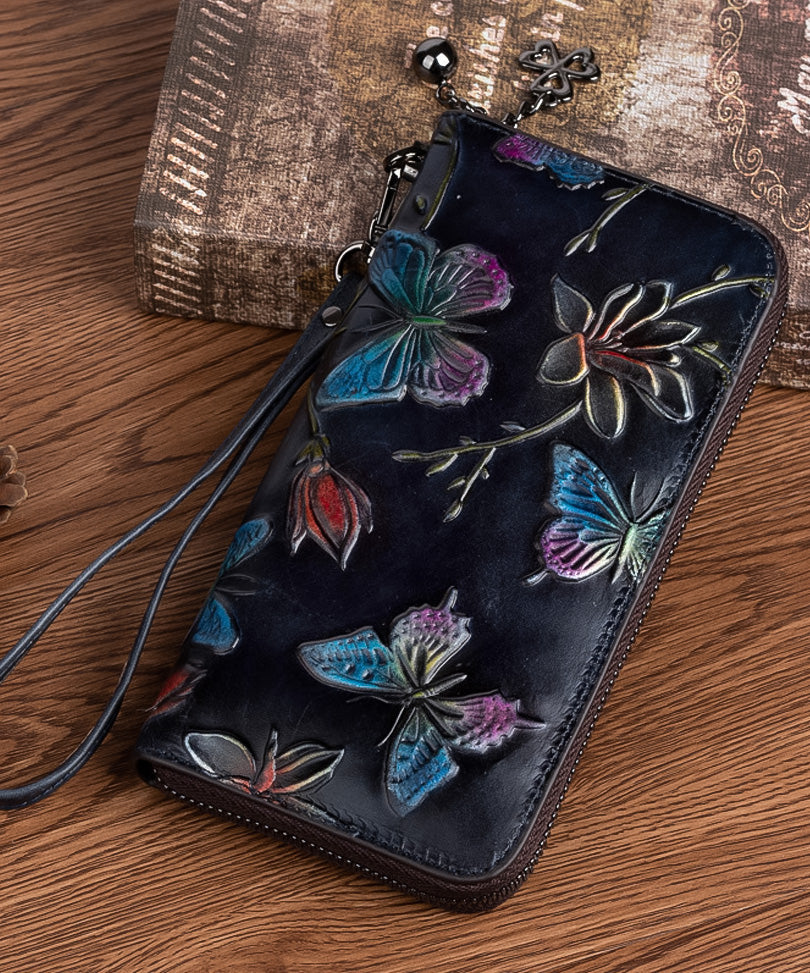 Handbemalte Leder-Geldbörse – Modell FG9150