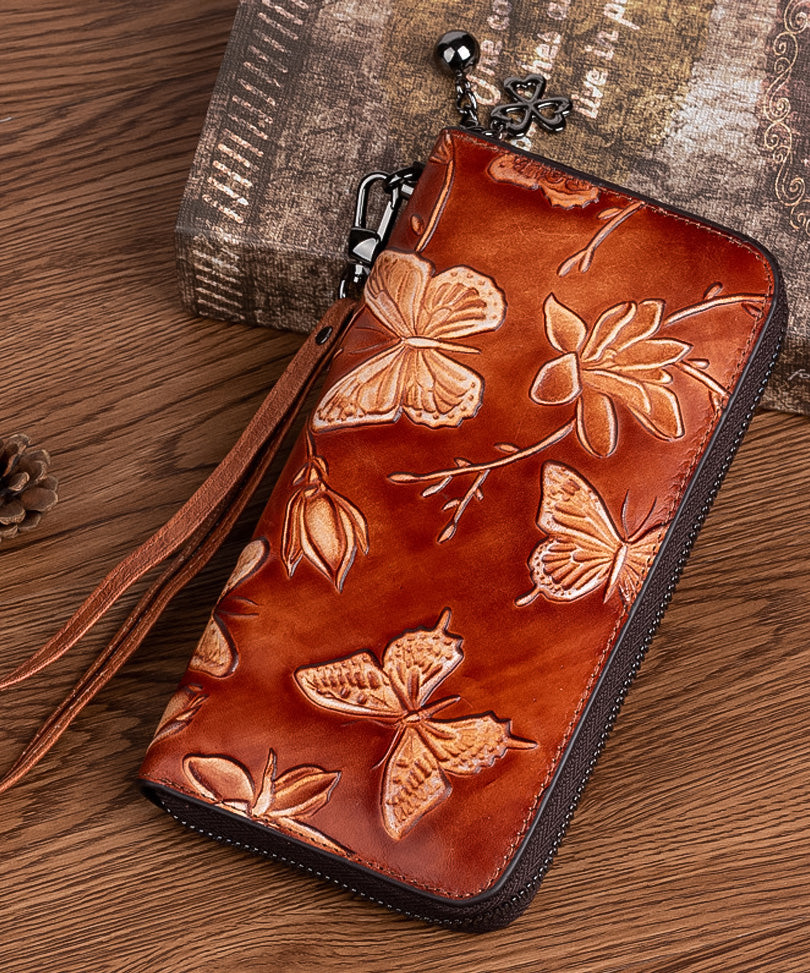 Handbemalte Leder-Geldbörse – Modell FG9150