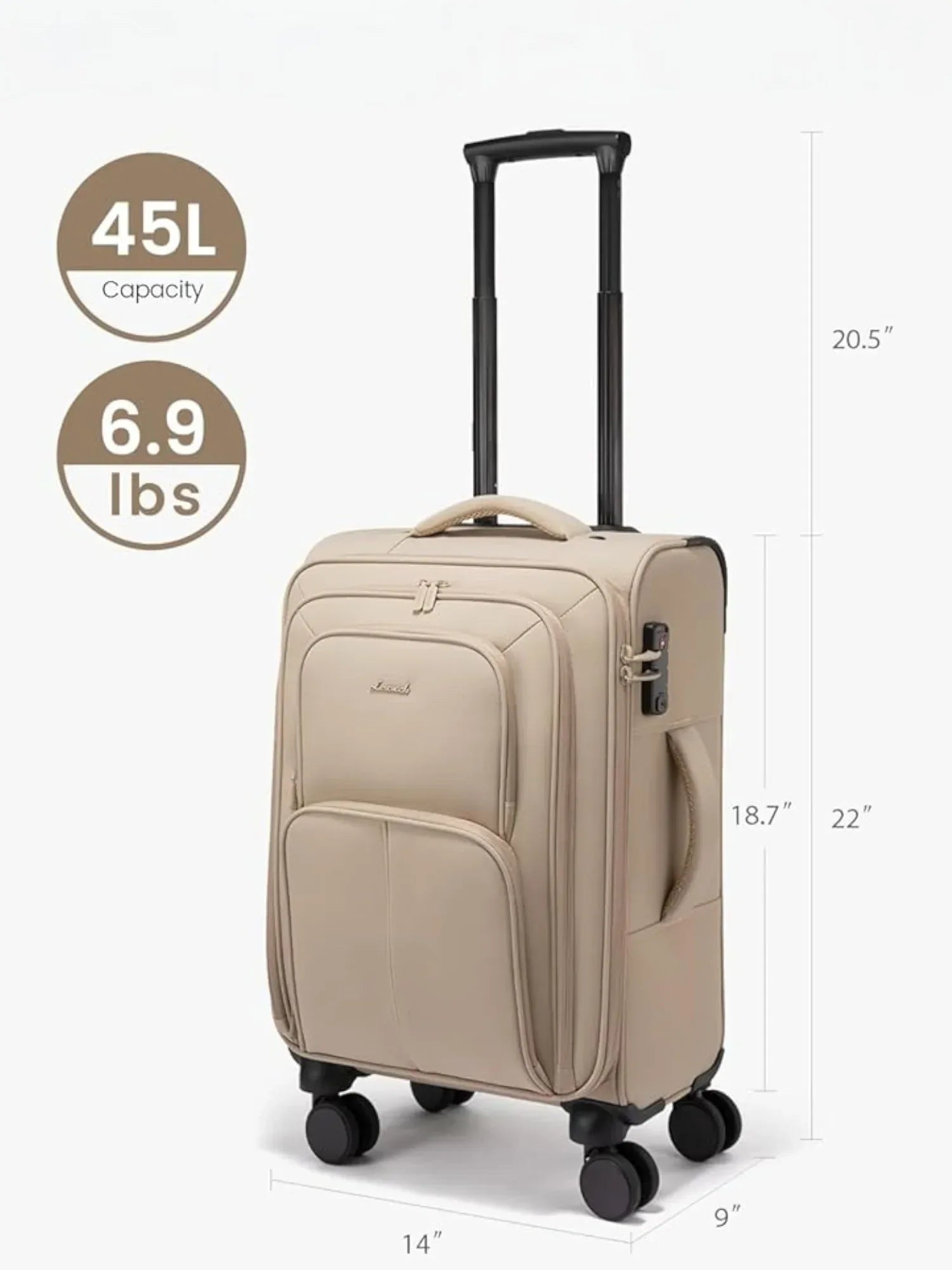 Beige Koffer Lovevook - TOLLzWOOD