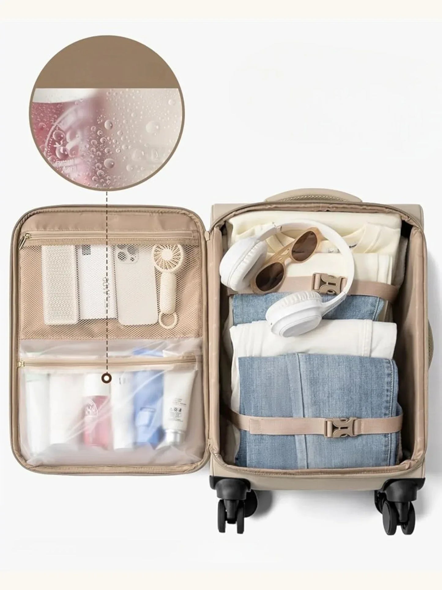Beige Koffer Lovevook - TOLLzWOOD
