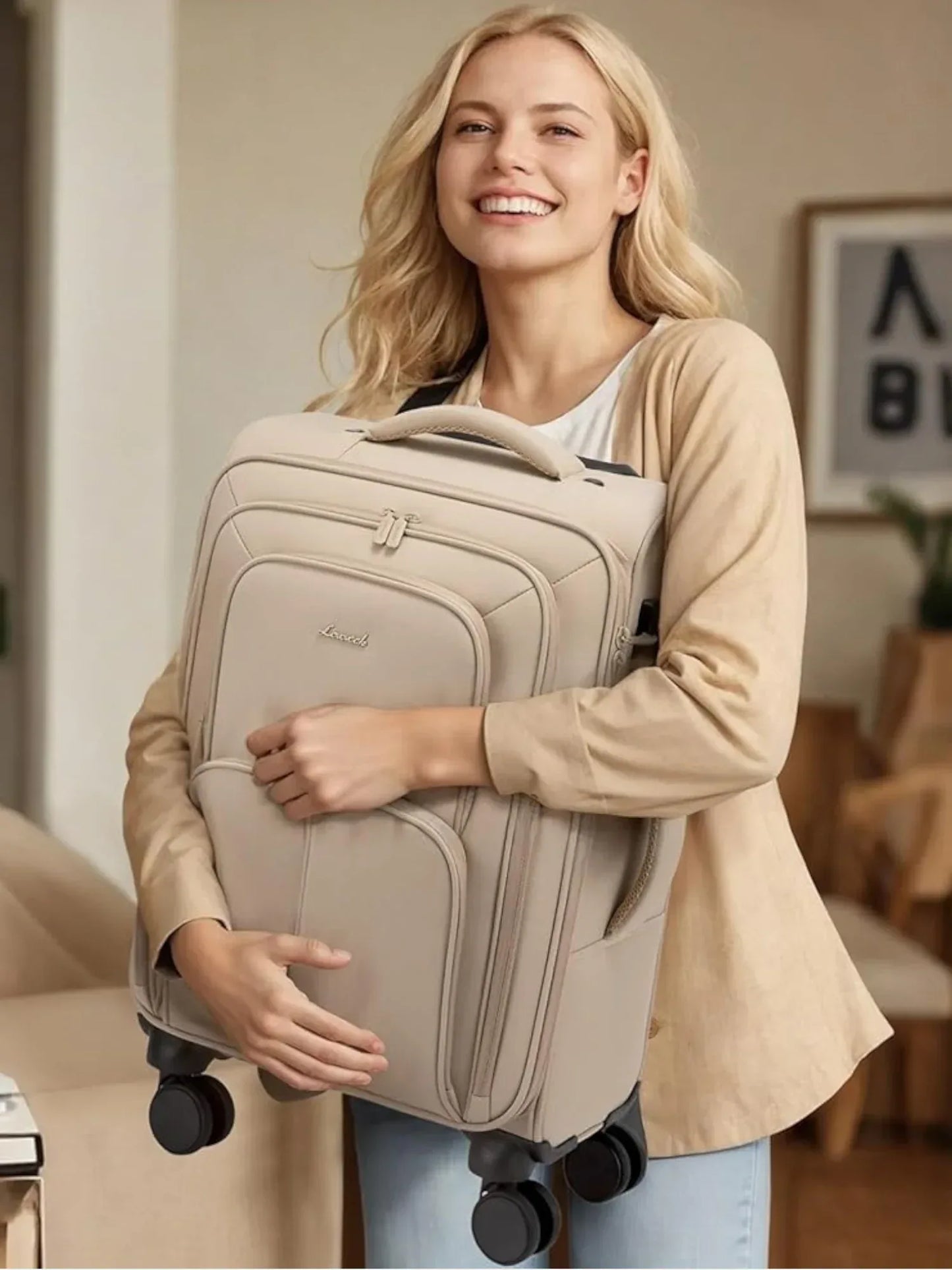 Beige Koffer Lovevook - TOLLzWOOD