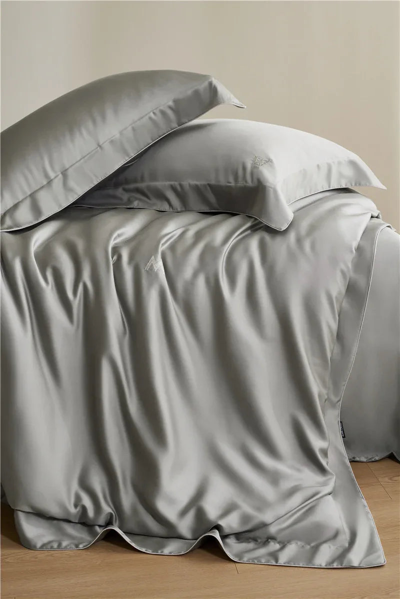 Bettwäsche Set HQ Tencel 300TC Grau - TOLLzWOOD