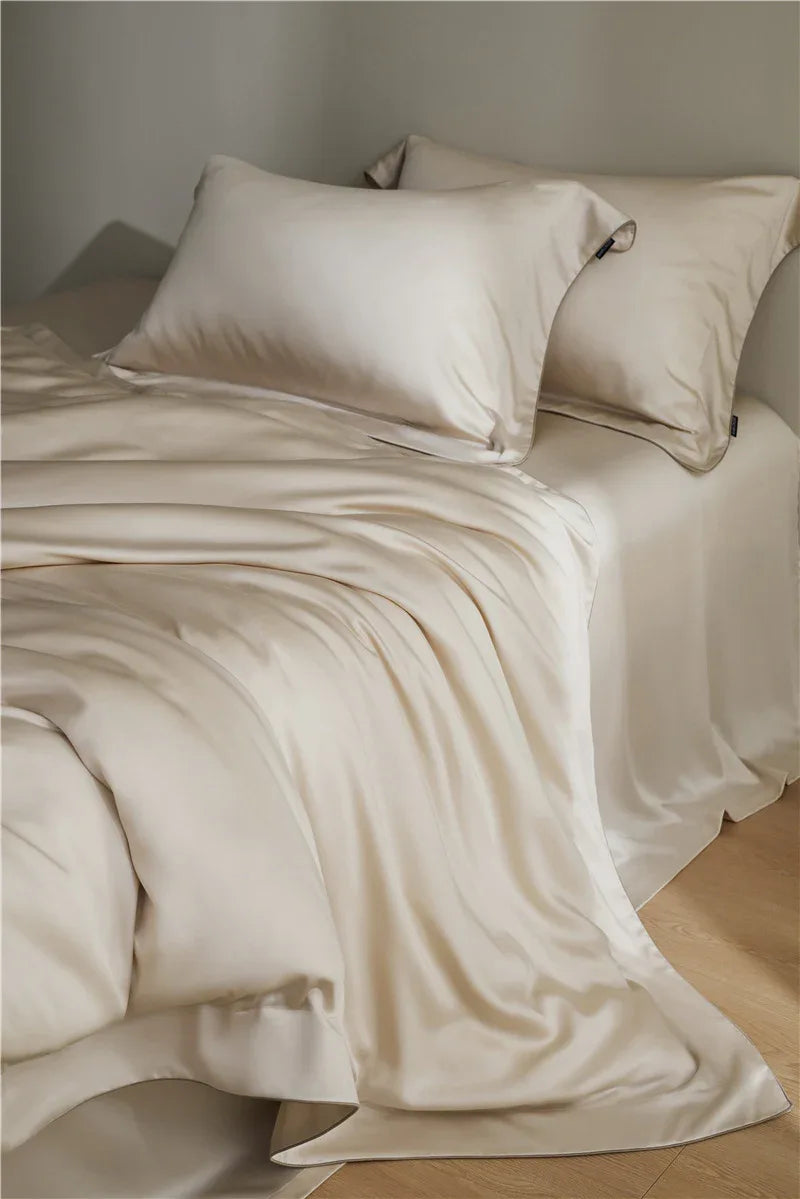 Bettwäsche Set HQ Tencel 300TC Beige - TOLLzWOOD