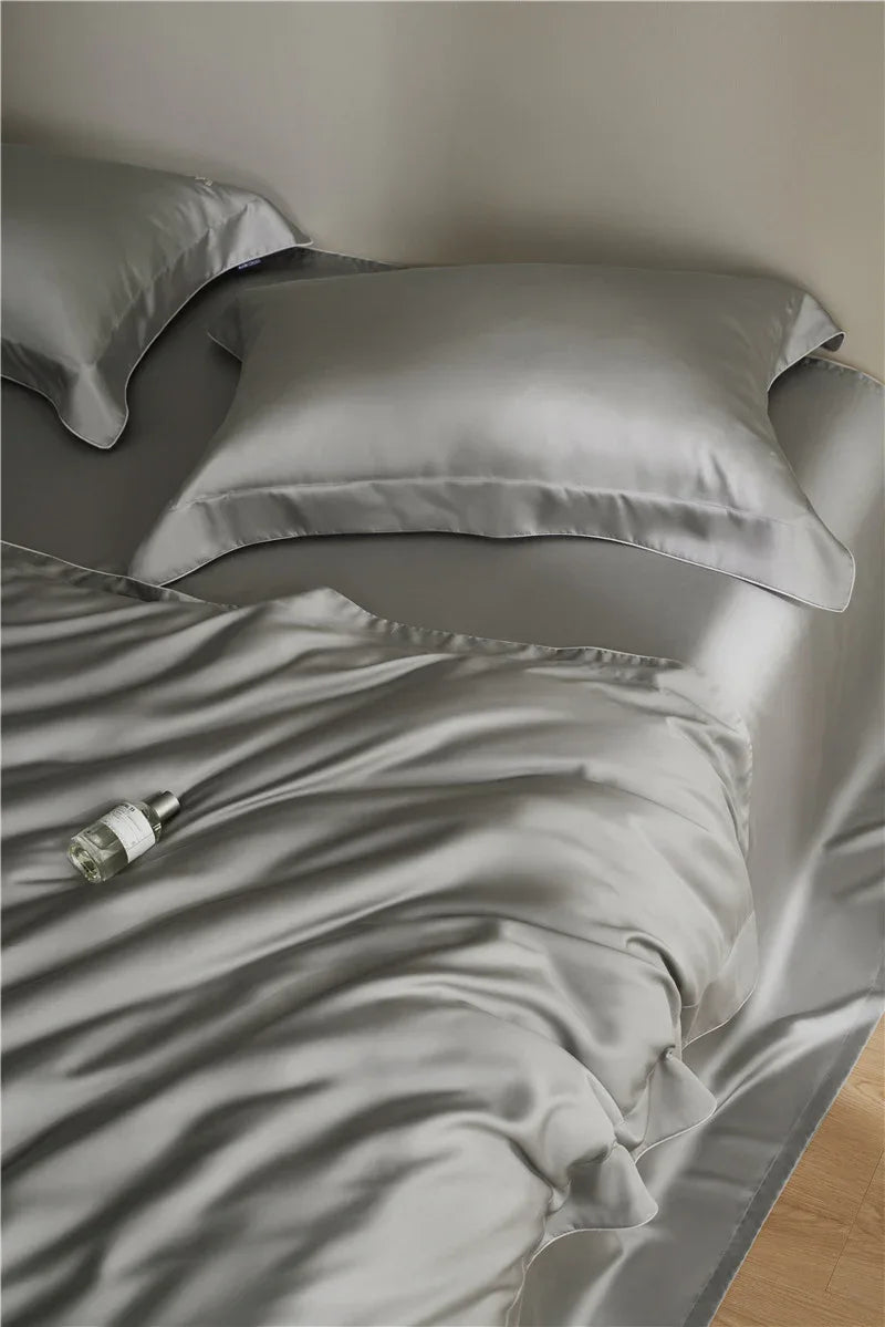 Bettwäsche Set HQ Tencel 300TC Grau - TOLLzWOOD