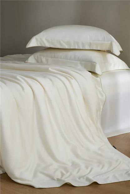 Bettwäsche Set HQ Tencel 300TC Weiß - TOLLzWOOD
