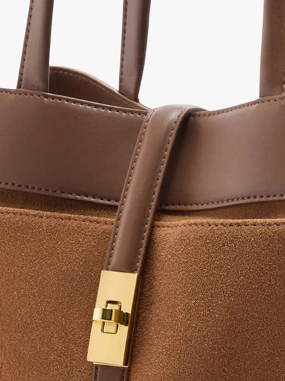 Braune Leder Handtasche - TOLLzWOOD