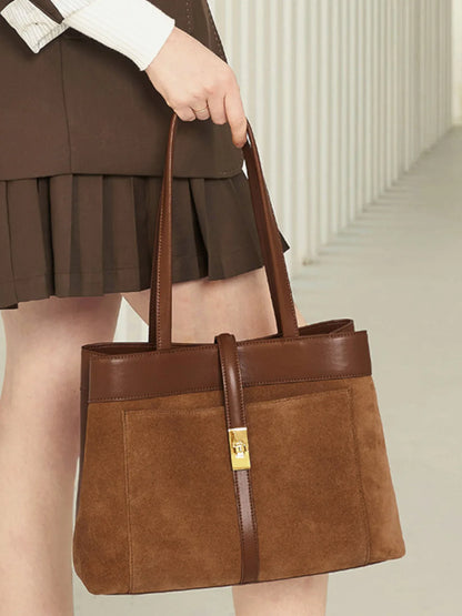 Braune Leder Handtasche - TOLLzWOOD