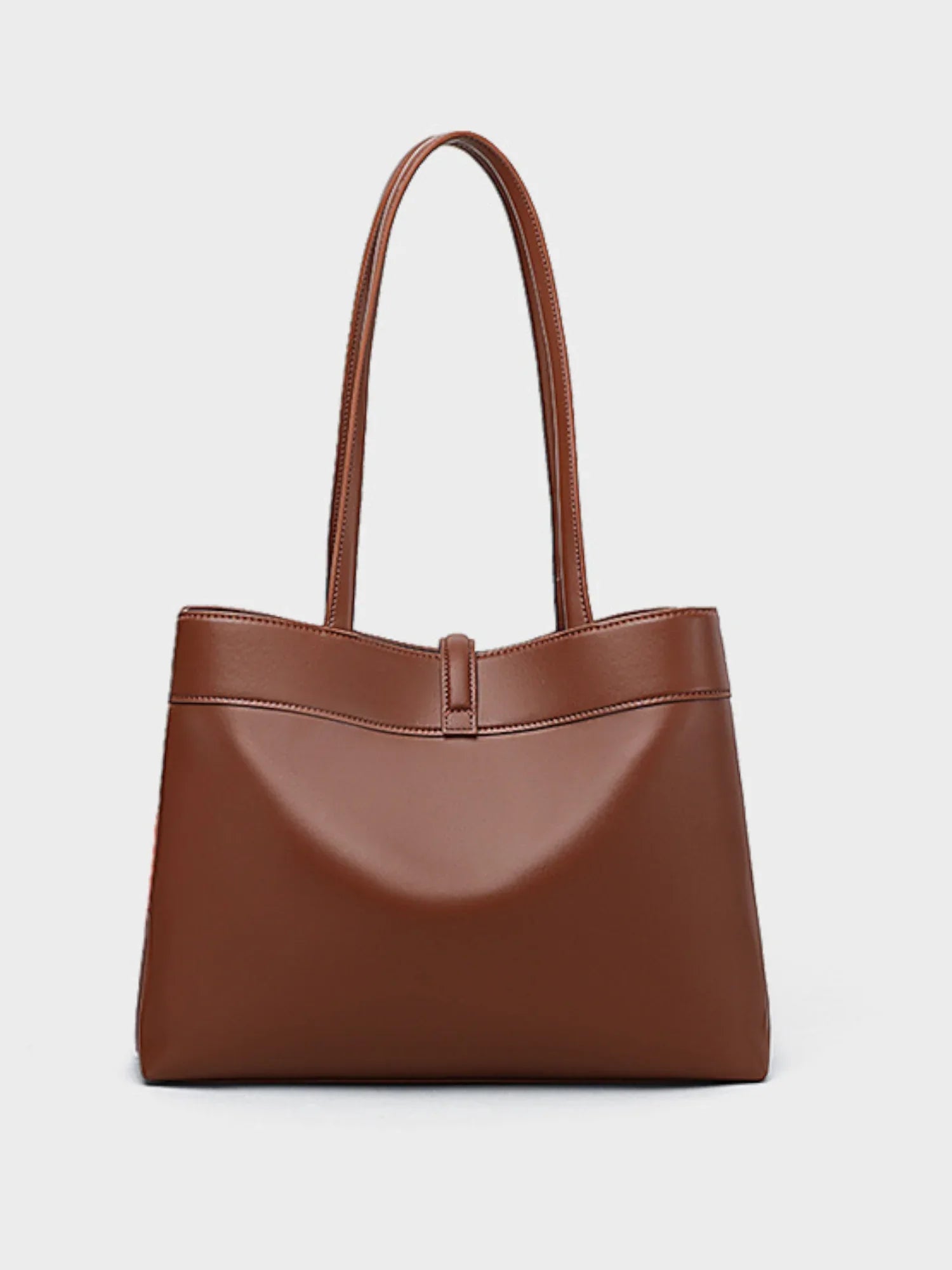 Braune Leder Handtasche - TOLLzWOOD