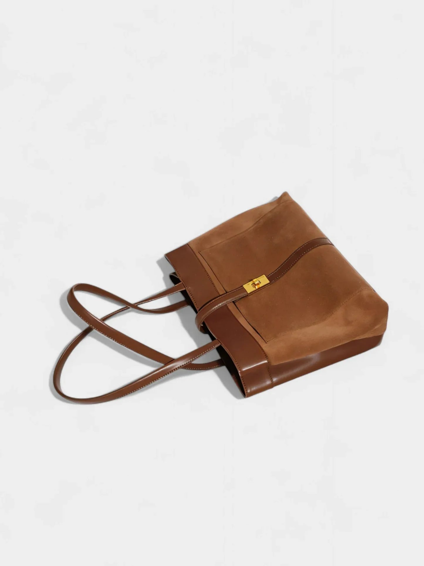 Braune Leder Handtasche - TOLLzWOOD