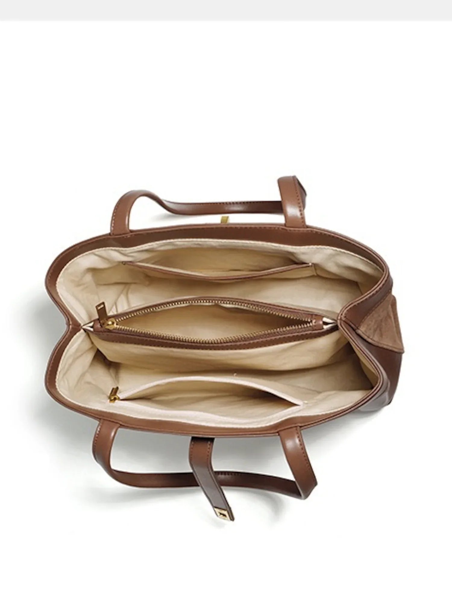 Braune Leder Handtasche - TOLLzWOOD