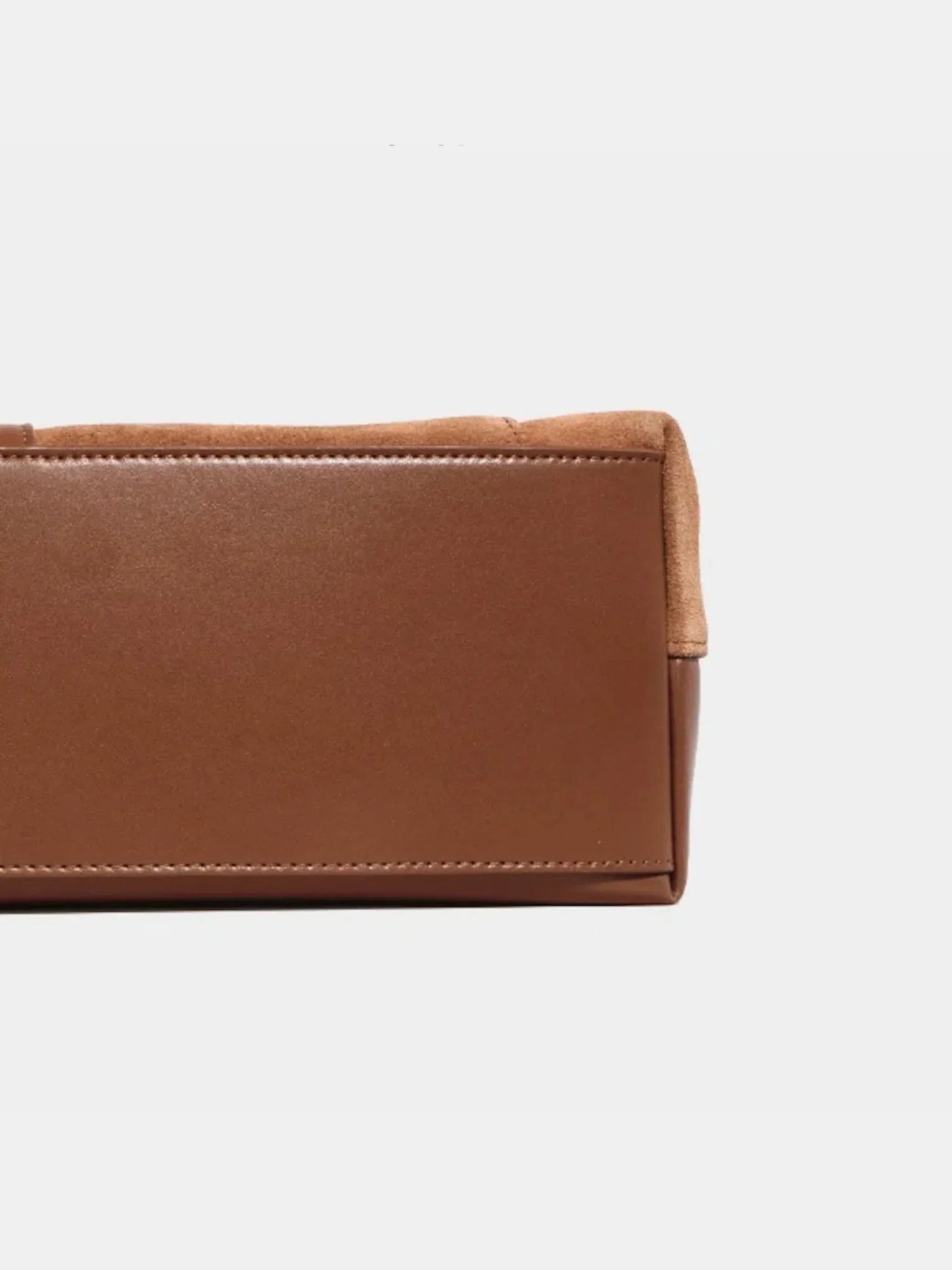 Braune Leder Handtasche - TOLLzWOOD
