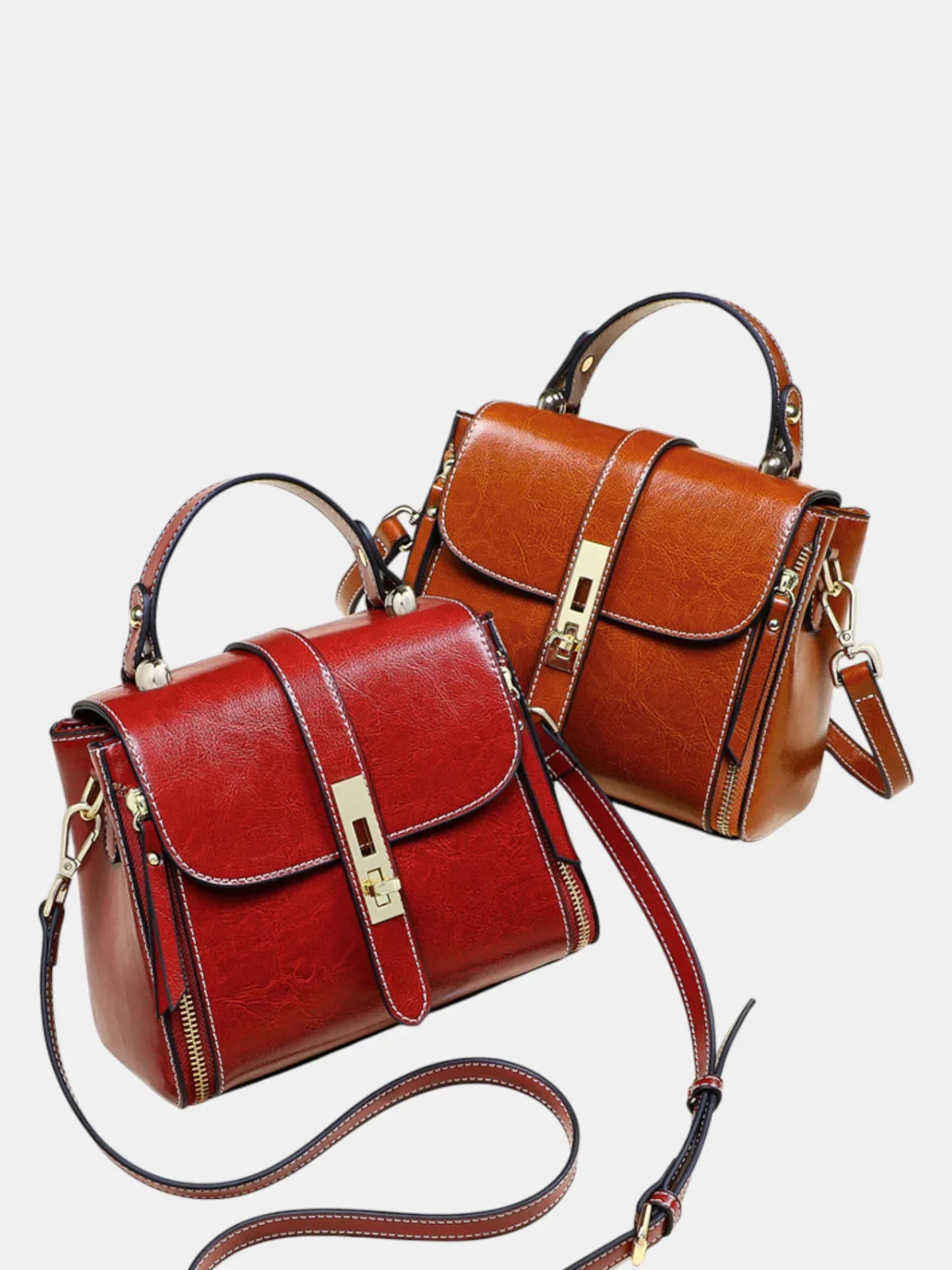 Leder Handtasche "Iris" - TOLLzWOOD