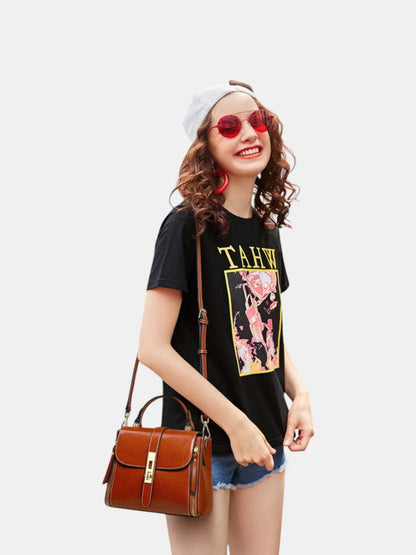 Leder Handtasche "Iris" - TOLLzWOOD