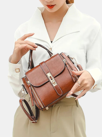 Leder Handtasche "Iris" - TOLLzWOOD