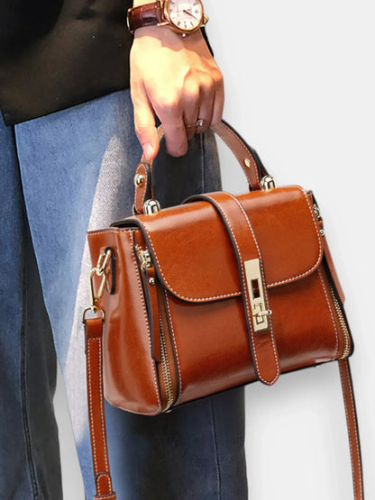 Leder Handtasche "Iris" - TOLLzWOOD
