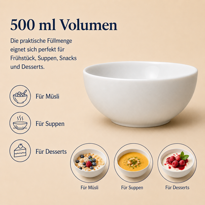 Porcelain bowl 500 ml – Porz model