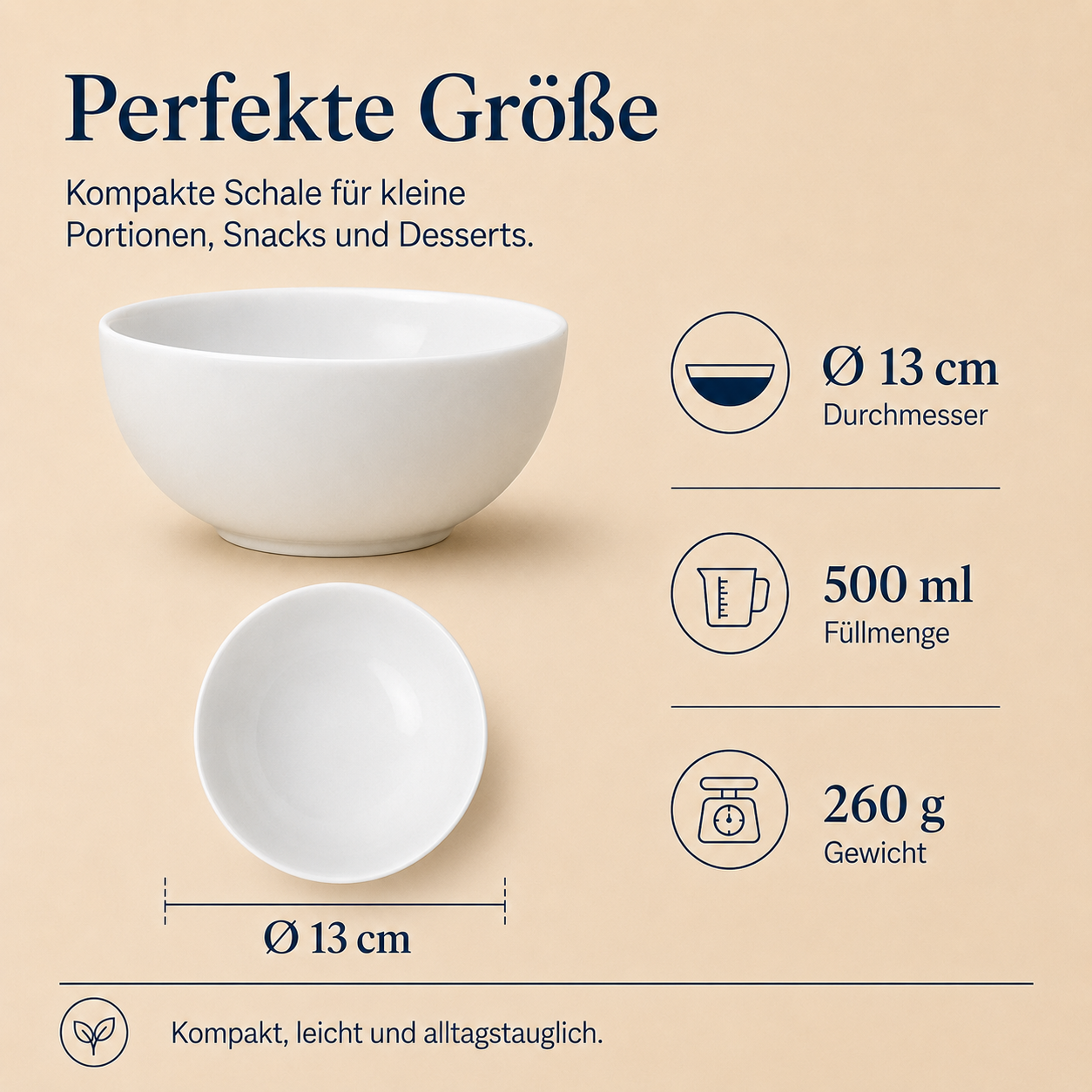 Porcelain bowl 500 ml – Porz model