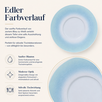 Porcelain plate "Blue" serving – model Porz