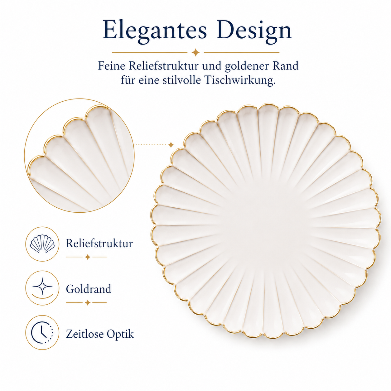 Porcelain plate – Porz model