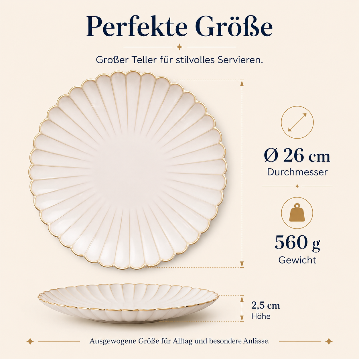 Porcelain plate – Porz model