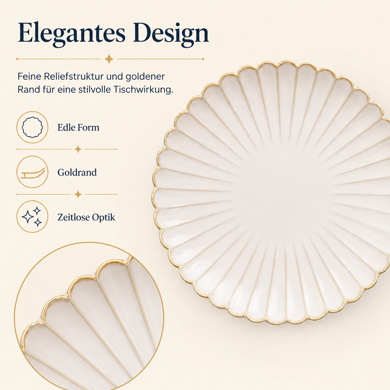 Porcelain plate – Porz model