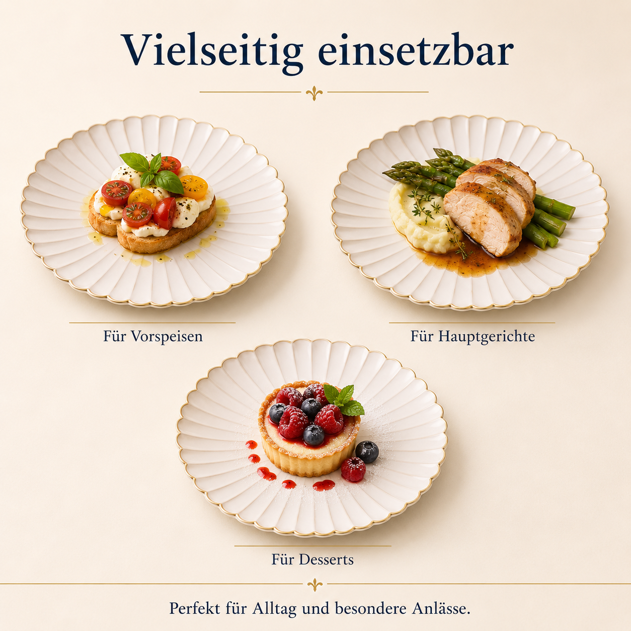 Porcelain plate – Porz model