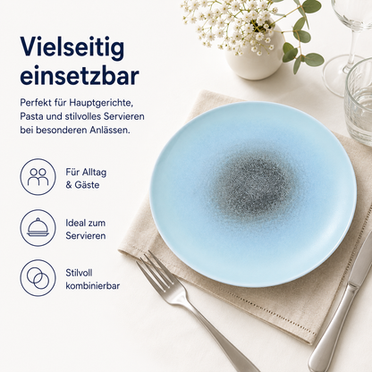 Porcelain plate "Blue" flat – Porz model