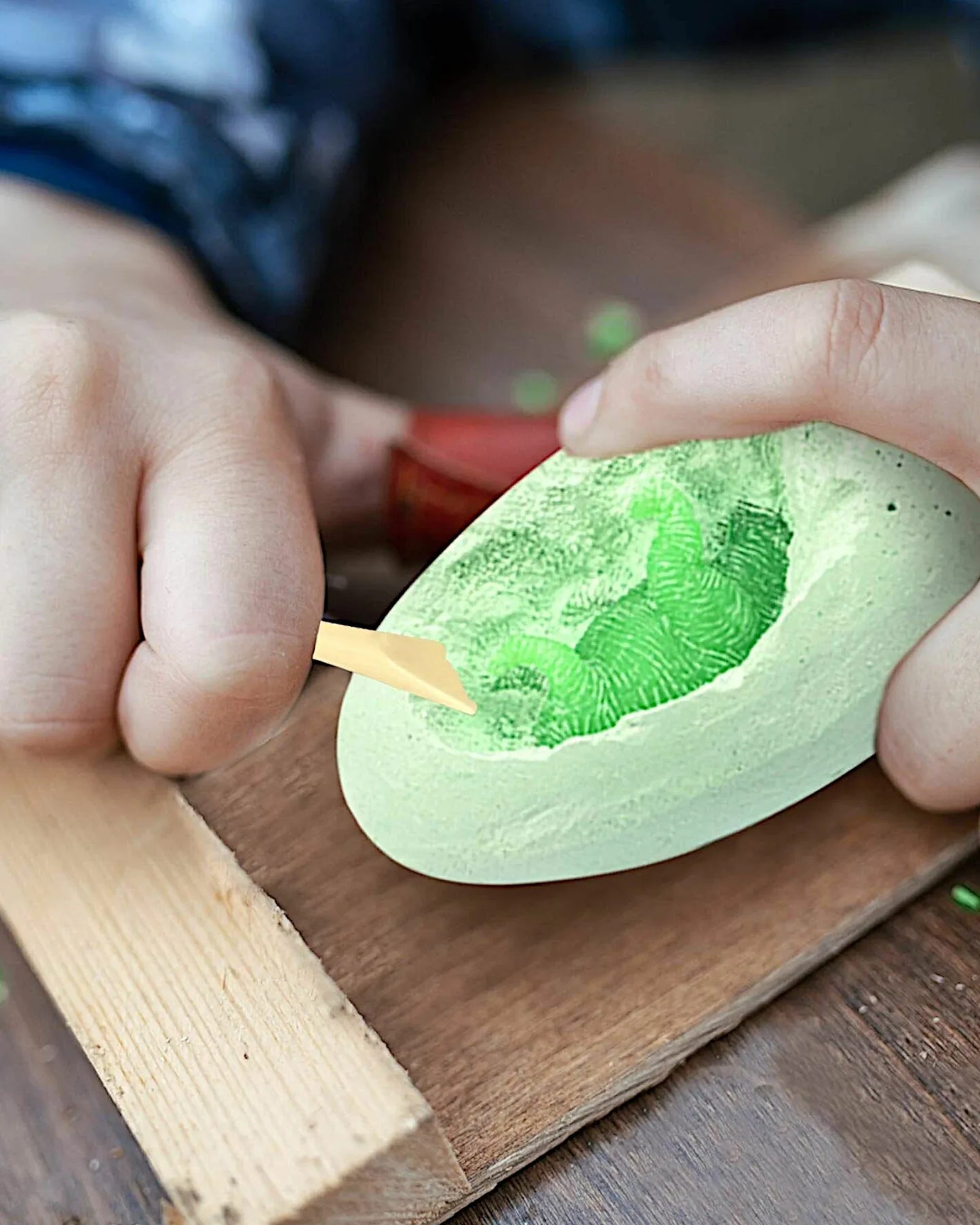 Plastic Glow Dino Egg Dig Kit, 12 Asst - TOLLzWOOD