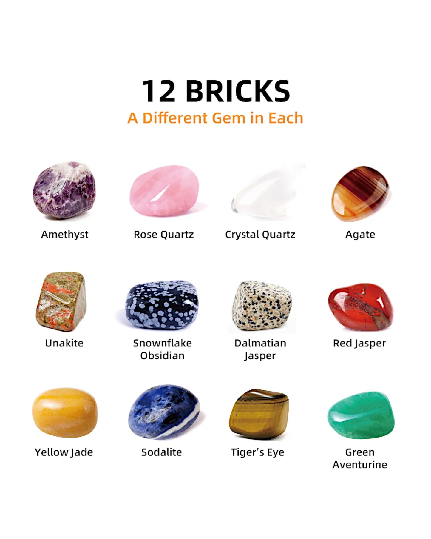 Edelstein-Ausgrabungsset, 12-teilig - TOLLzWOOD