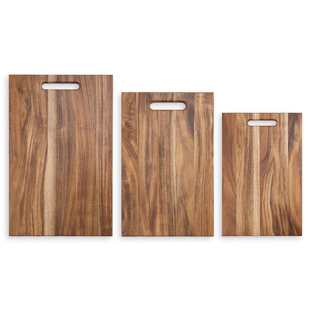 Cutting board set made of winter acacia
